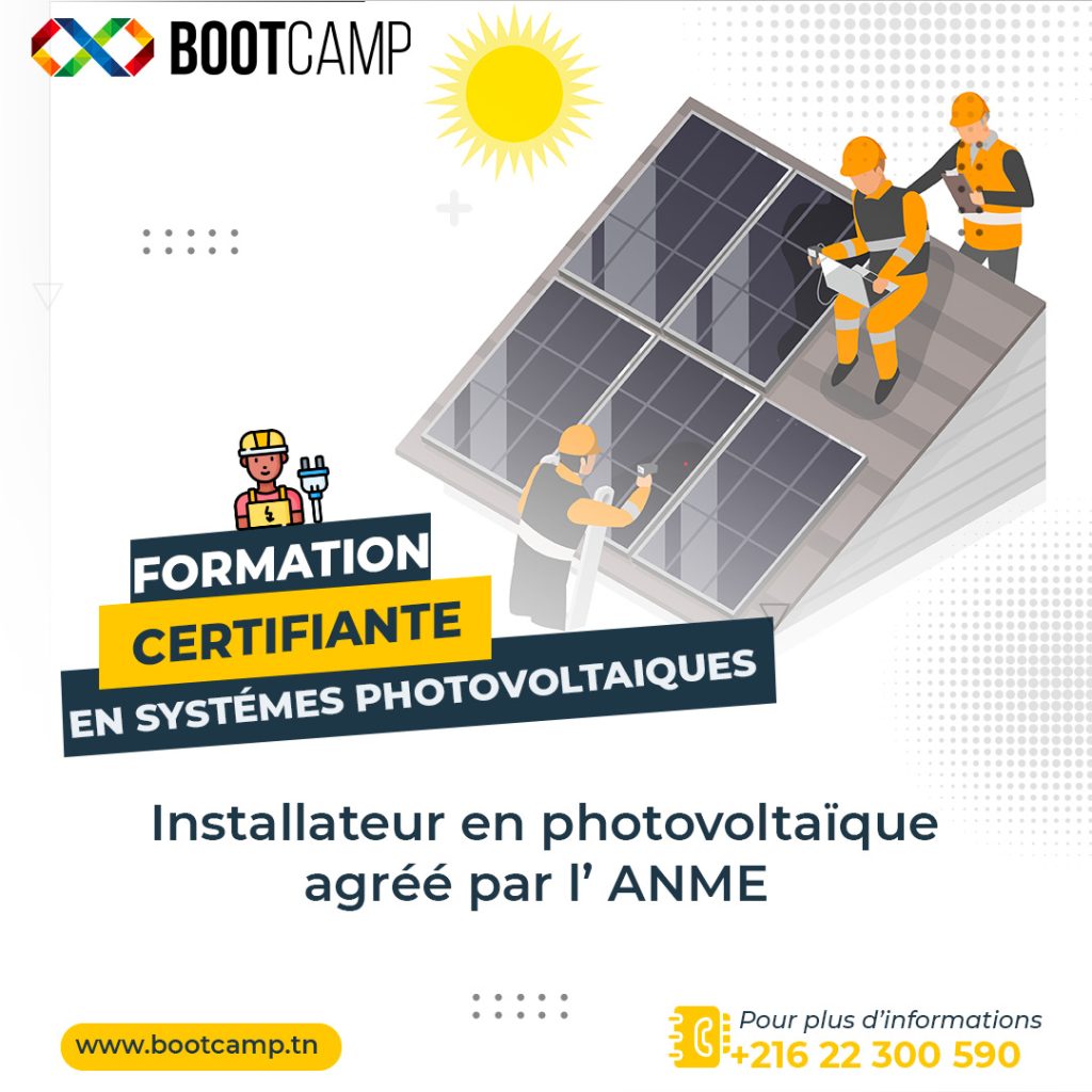Installateur mainteneur en systémes photovoltaïque Agréé par l'ANME