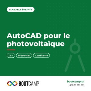 Formation Formation AutoCAD pour le Photovoltaïque – Conception & Dossiers Techniques Réels chez BOOTCAMP, centre de formation à Tunis